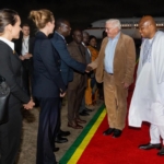 German President Frank-Walter Steinmeier arrives in Ghana for a three-day state visit