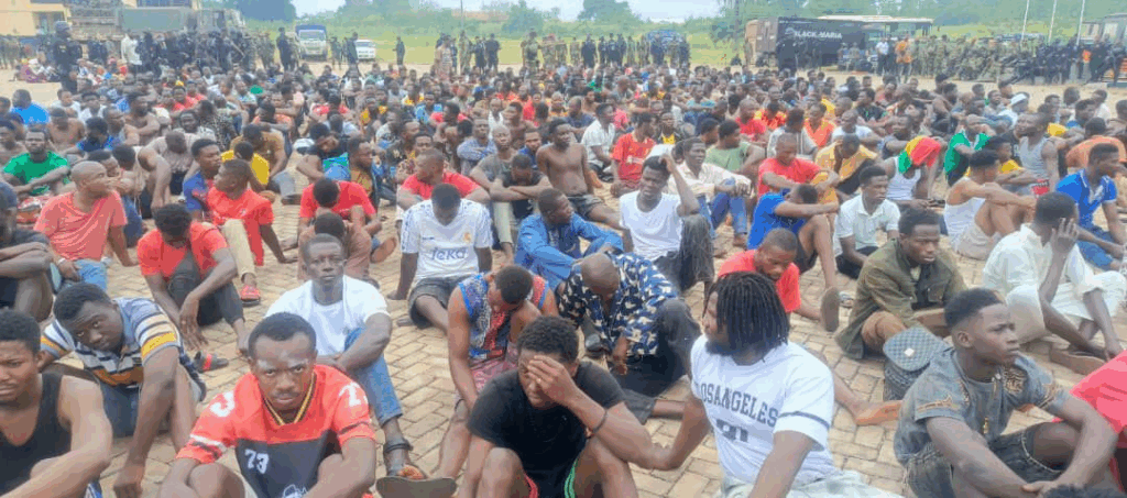 Over 150 arrested in joint Police–Military operation in Kenyasi and Hwediem – MyJoyOnline