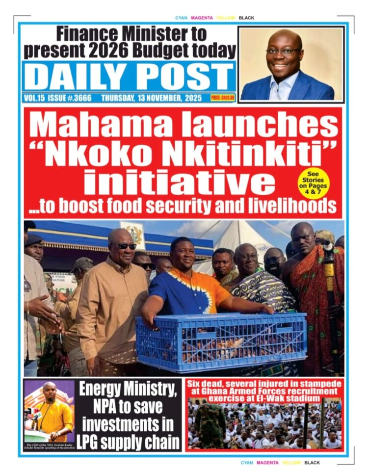 Today's Front pages: Thursday, November 13, 2025