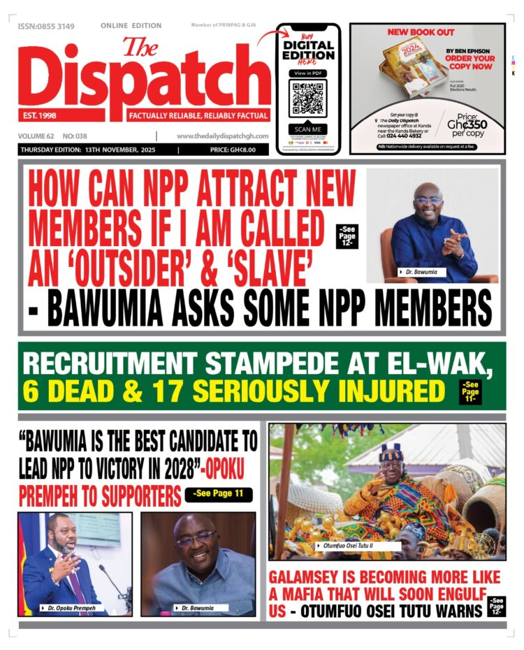 Today's Front pages: Thursday, November 13, 2025