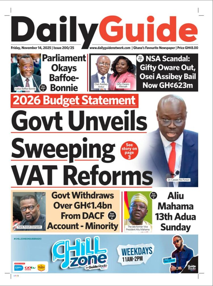 Today's Front pages: Friday, November 14, 2025