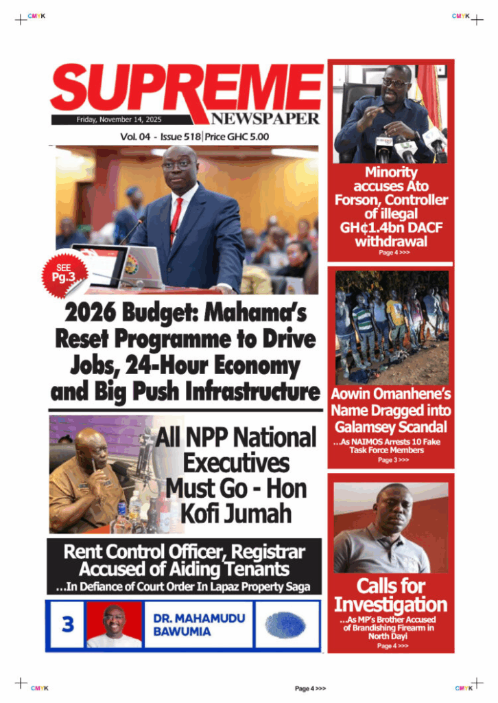 Today's Front pages: Friday, November 14, 2025