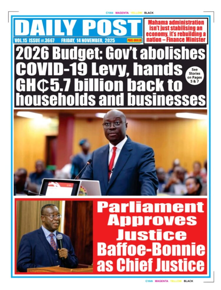 Today's Front pages: Friday, November 14, 2025