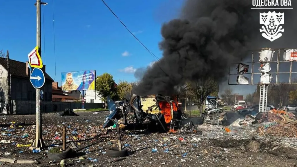 Russian drone slams into block of flats in deadly wave of strikes across Kyiv Russian drone slams into block of flats in deadly wave of strikes across Kyiv