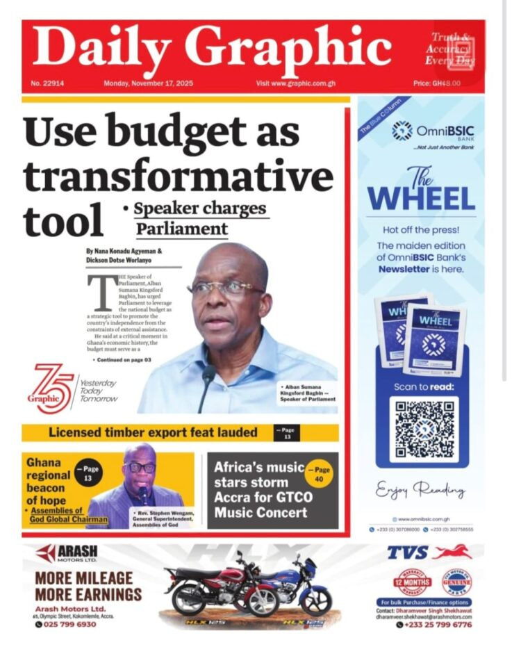 Today’s Front pages: Monday, November 17,...