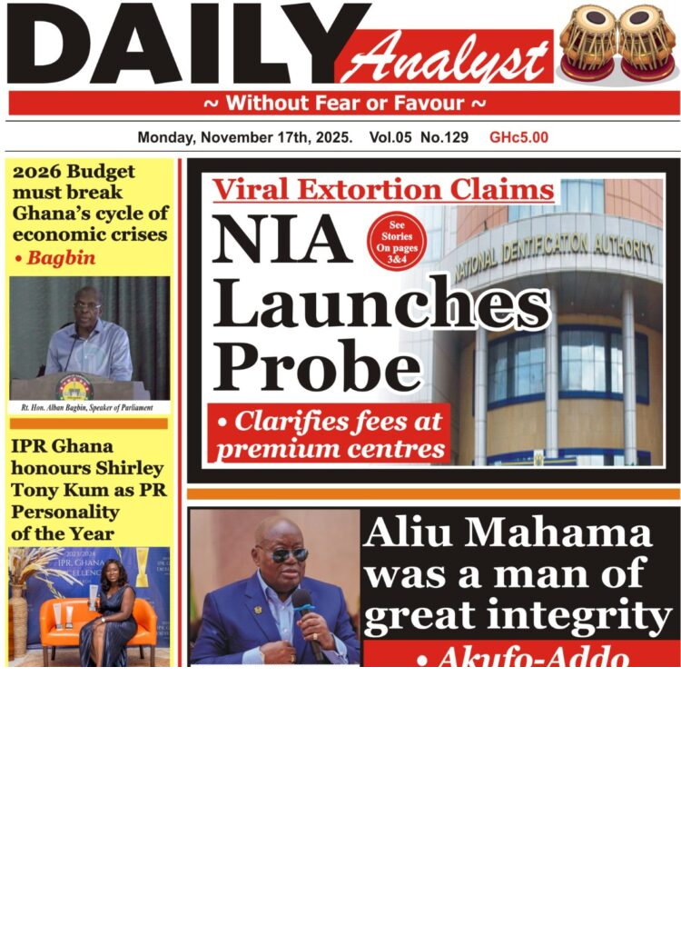 Today's Front pages: Monday, November 17, 2025