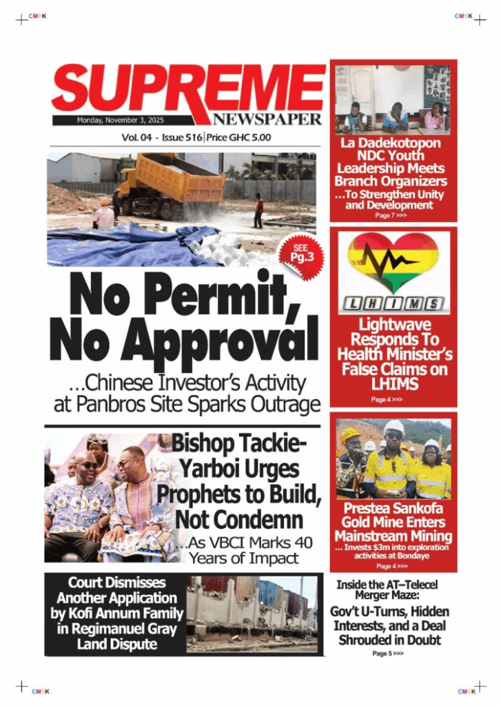 Today's Front pages: Monday, November 3, 2025