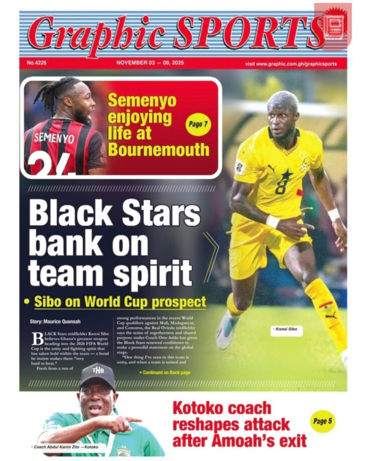 Today's Front pages: Monday, November 3, 2025