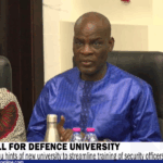 Gov't to introduce a National Defense University Bill Gov't to introduce a National Defense University Bill