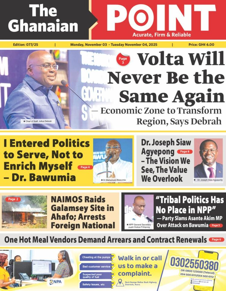 Today's Front pages: Monday, November 3, 2025