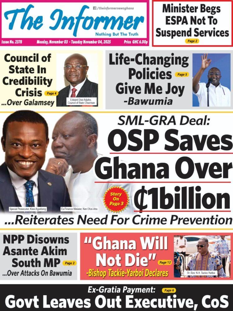 Today's Front pages: Monday, November 3, 2025