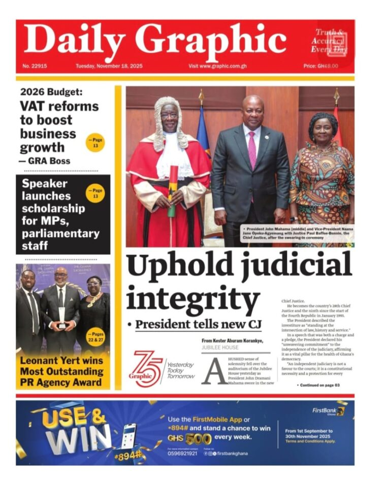 Today's Front pages: Tuesday, November 18, 2025