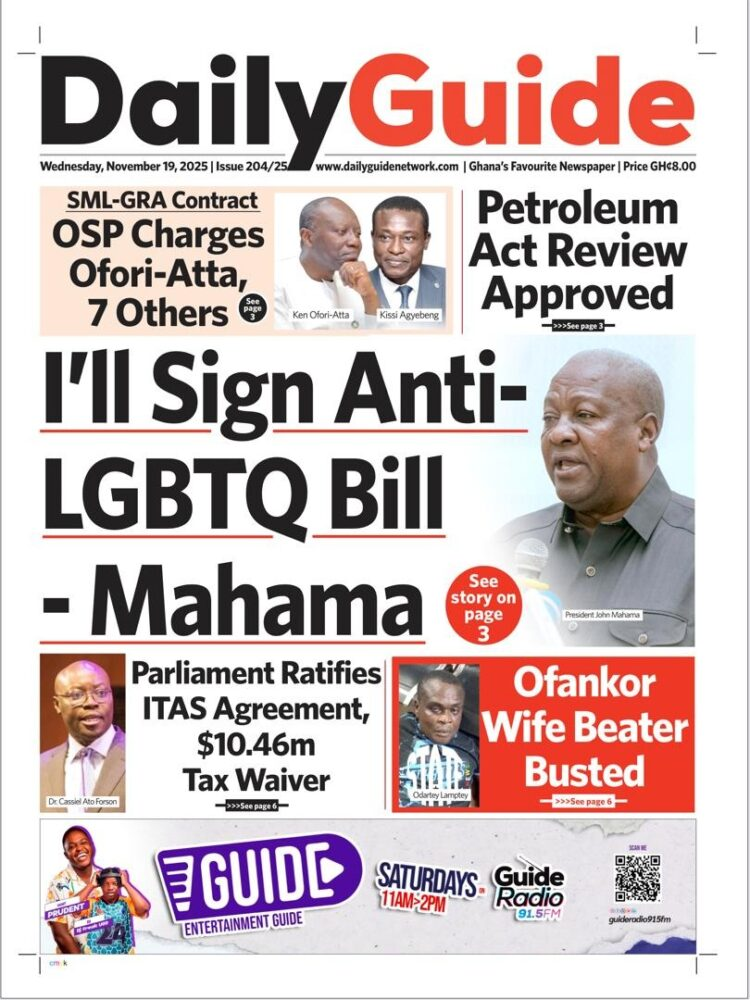 Today's front pages: Wednesday, November 19, 2025