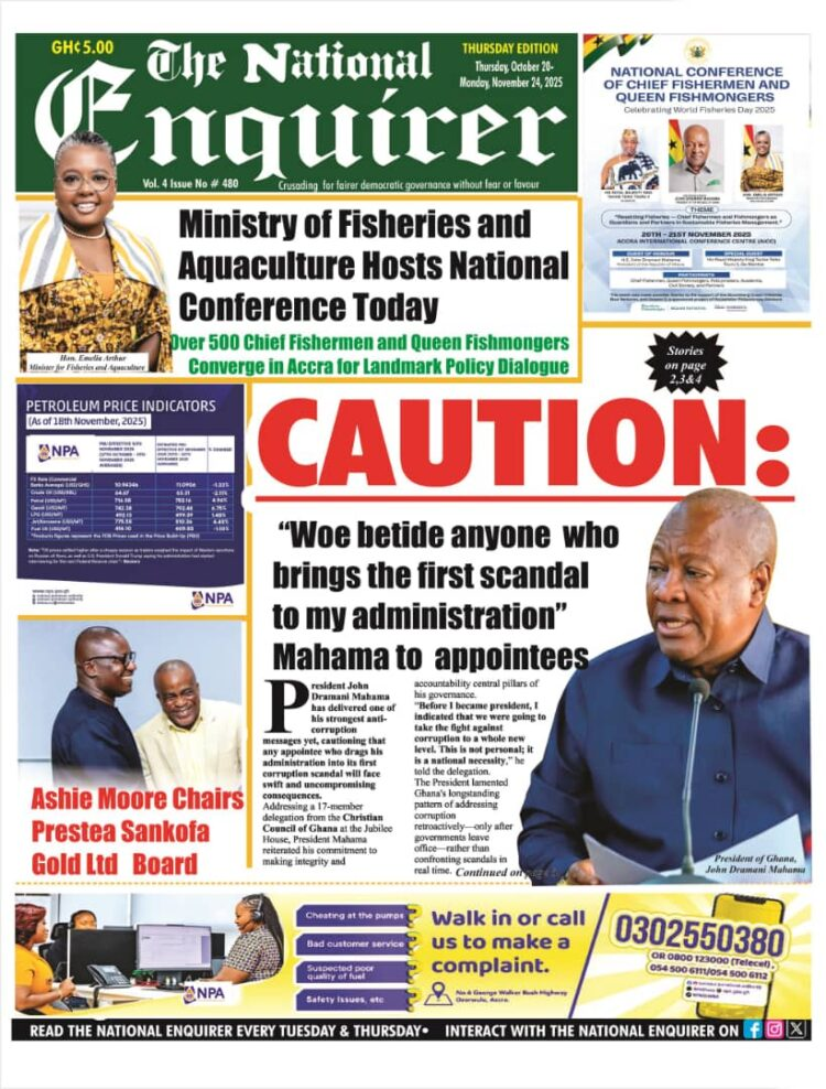 Today's Front pages: Thursday, November 20, 2025