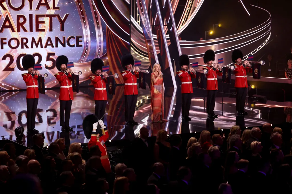 William and Catherine meet Paddington at Royal Variety Performance William and Catherine meet Paddington at Royal Variety Performance