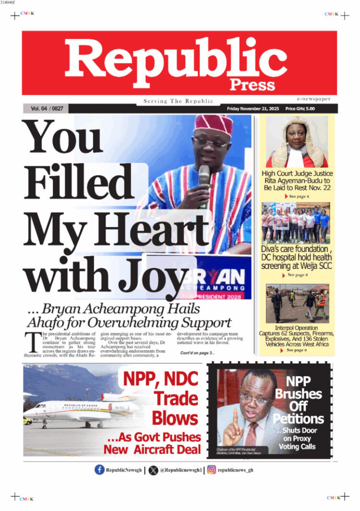 Today’s Front pages: Friday, November 21, 2025