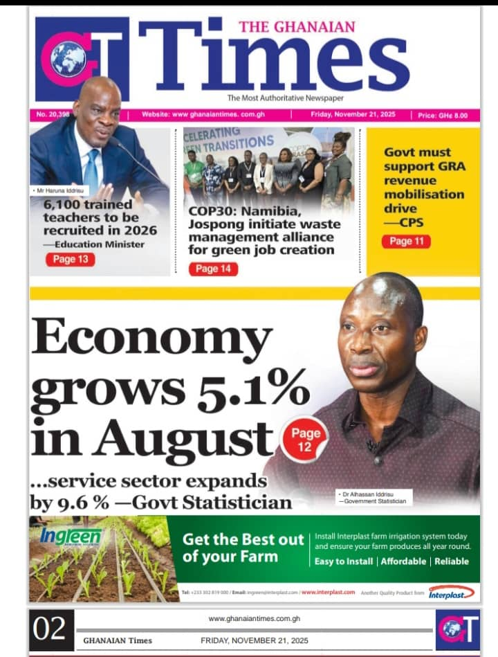 Today’s Front pages: Friday, November 21, 2025