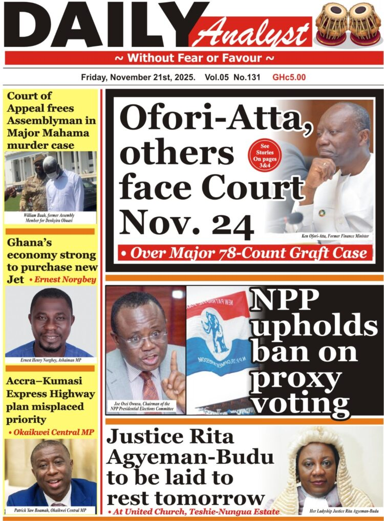 Today’s Front pages: Friday, November 21, 2025