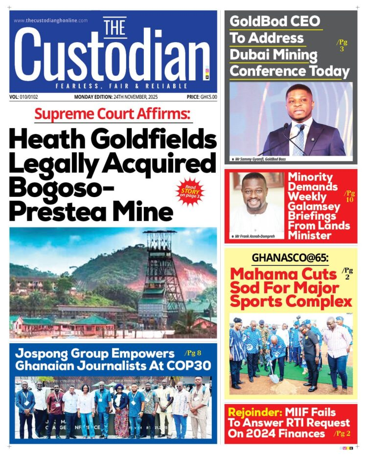 Today's Front pages: Monday, November 24, 2025