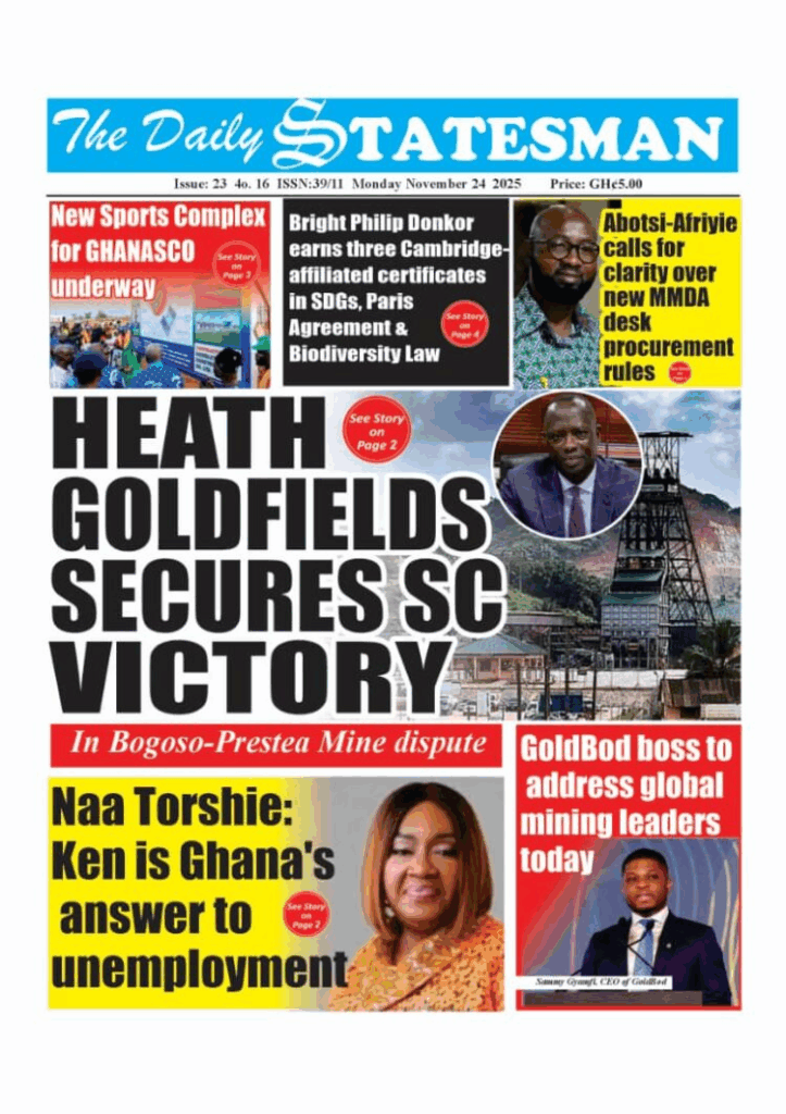 Today's Front pages: Monday, November 24, 2025