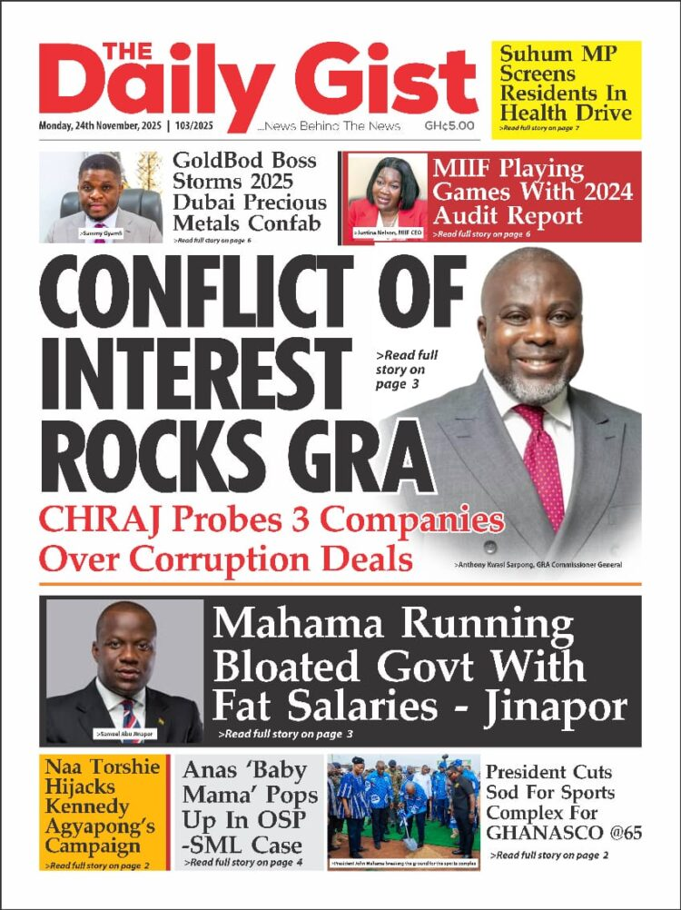 Today's Front pages: Monday, November 24, 2025