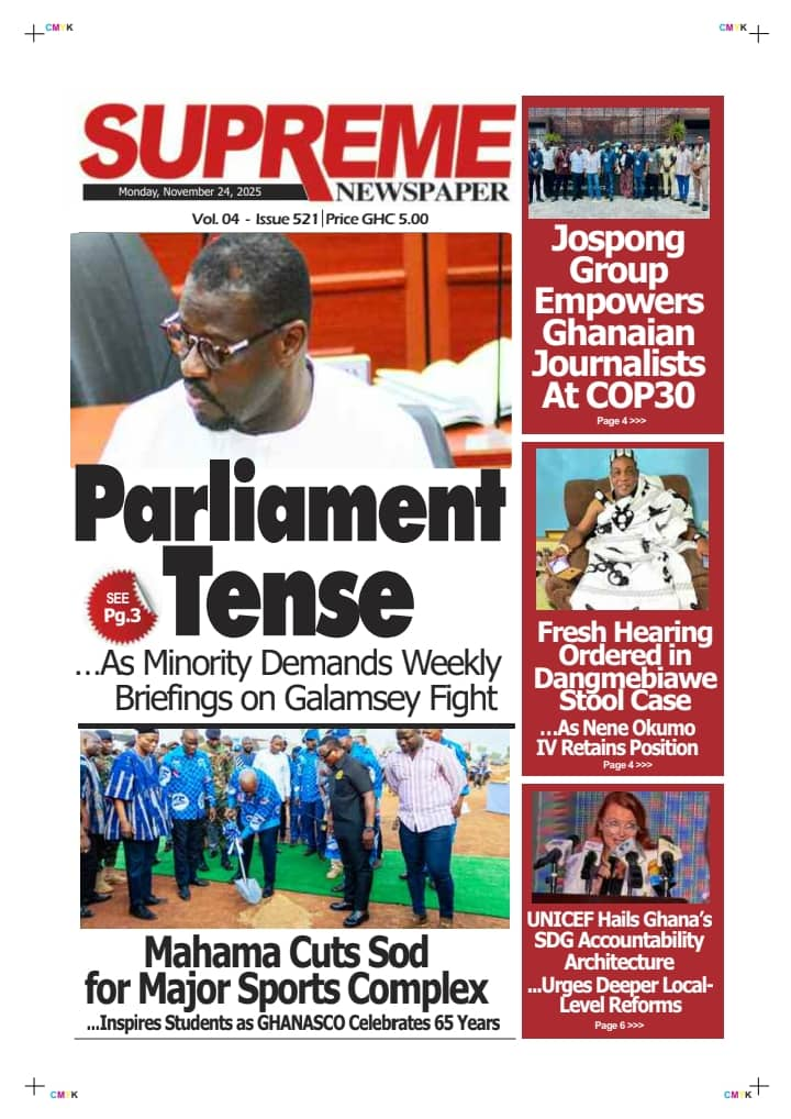 Today's Front pages: Monday, November 24, 2025