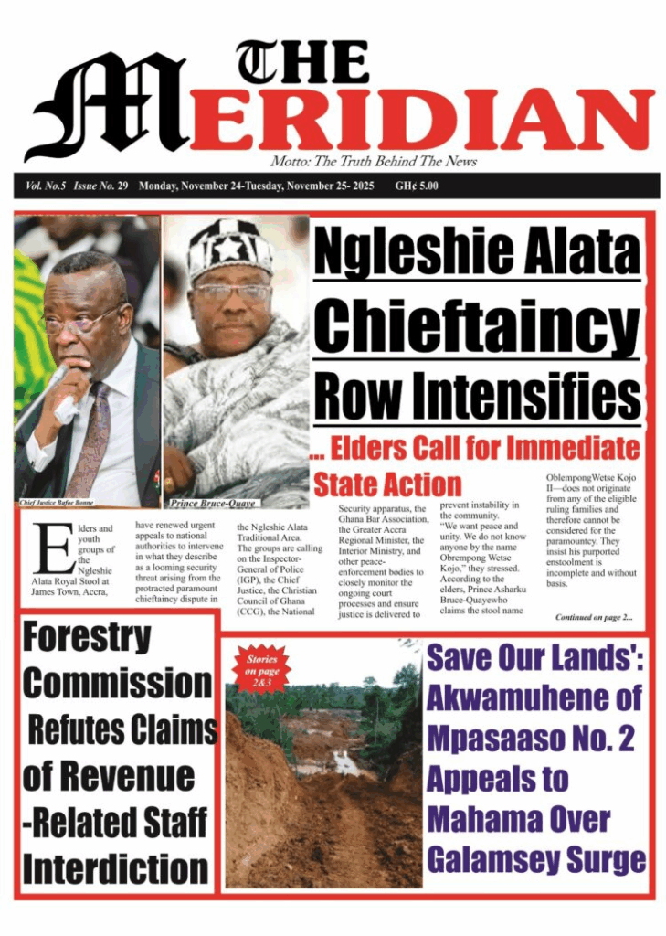 Today's Front pages: Monday, November 24, 2025