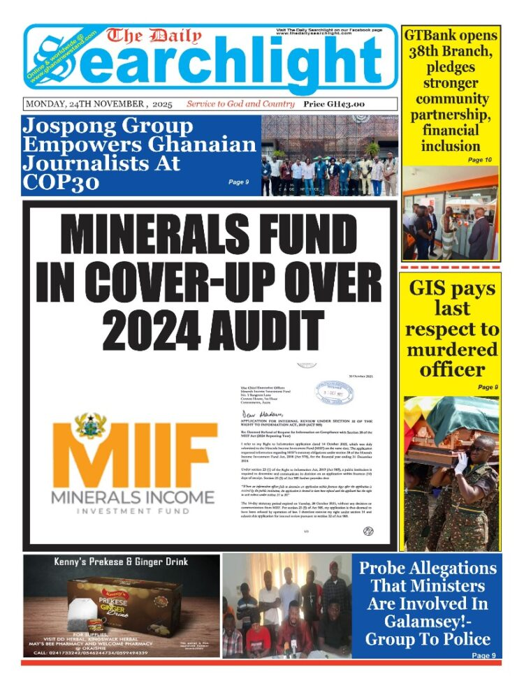 Today's Front pages: Monday, November 24, 2025