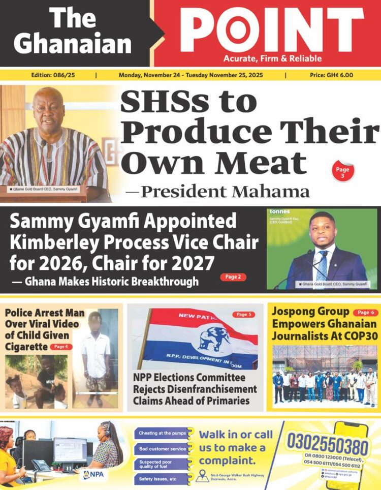 Today's Front pages: Monday, November 24, 2025