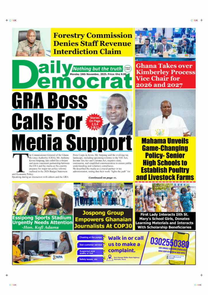 Today's Front pages: Monday, November 24, 2025