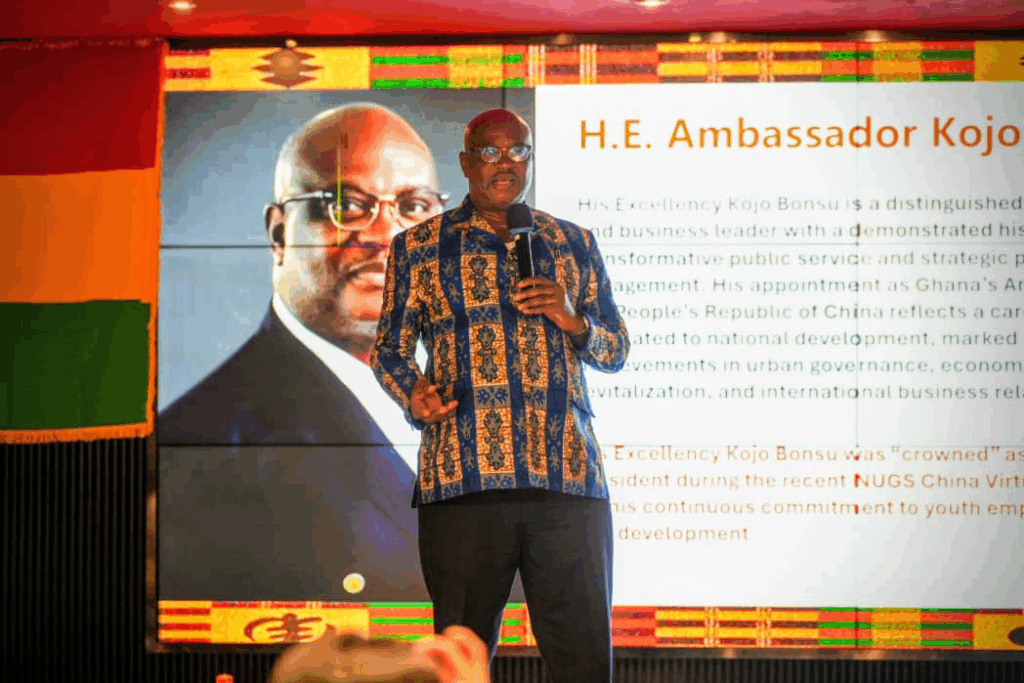 Ghana's Ambassador to China Kojo Bonsu engages with students and business leaders Ghana's Ambassador to China Kojo Bonsu engages with students and business leaders