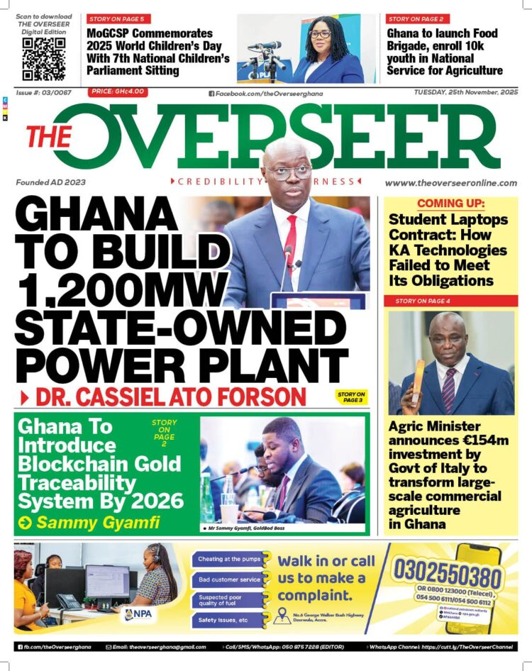 Today's Front pages: Tuesday, November 25, 2025