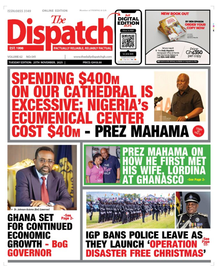 Today's Front pages: Tuesday, November 25, 2025