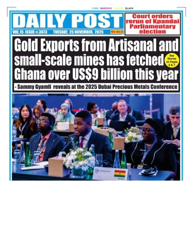 Today's Front pages: Tuesday, November 25, 2025