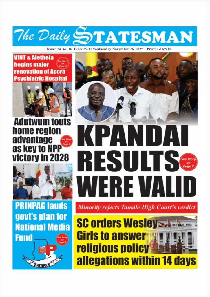 Today's front pages: Wednesday, November 26, 2025