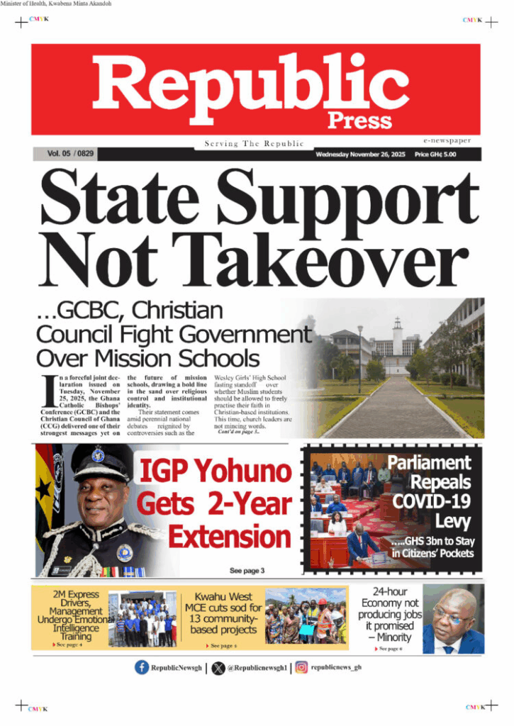 Today's front pages: Wednesday, November 26, 2025