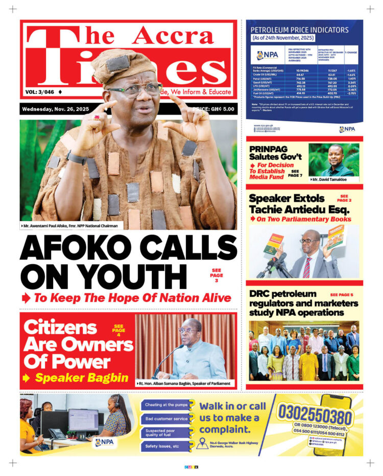 Today's front pages: Wednesday, November 26, 2025