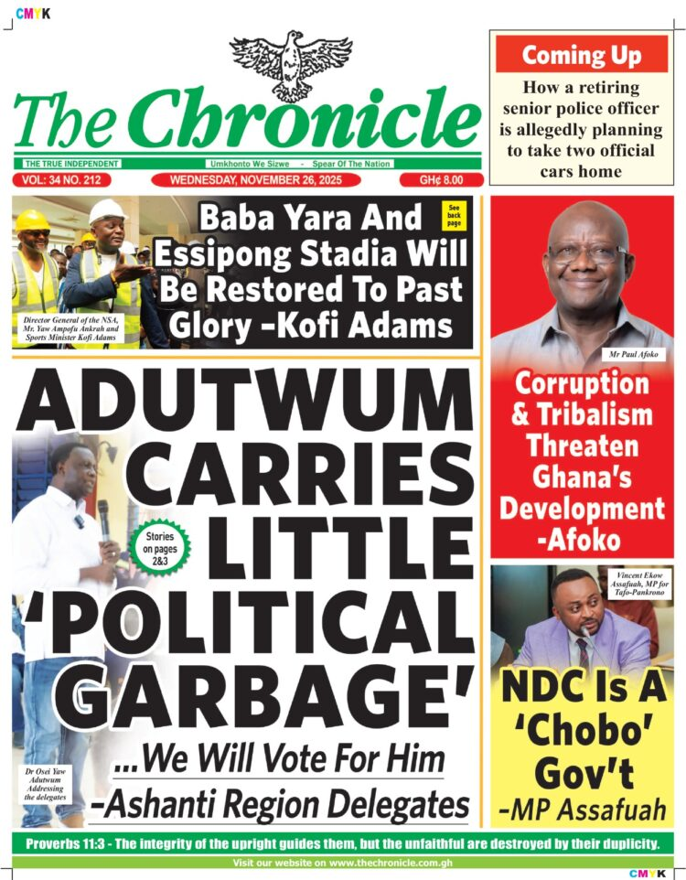 Today's front pages: Wednesday, November 26, 2025