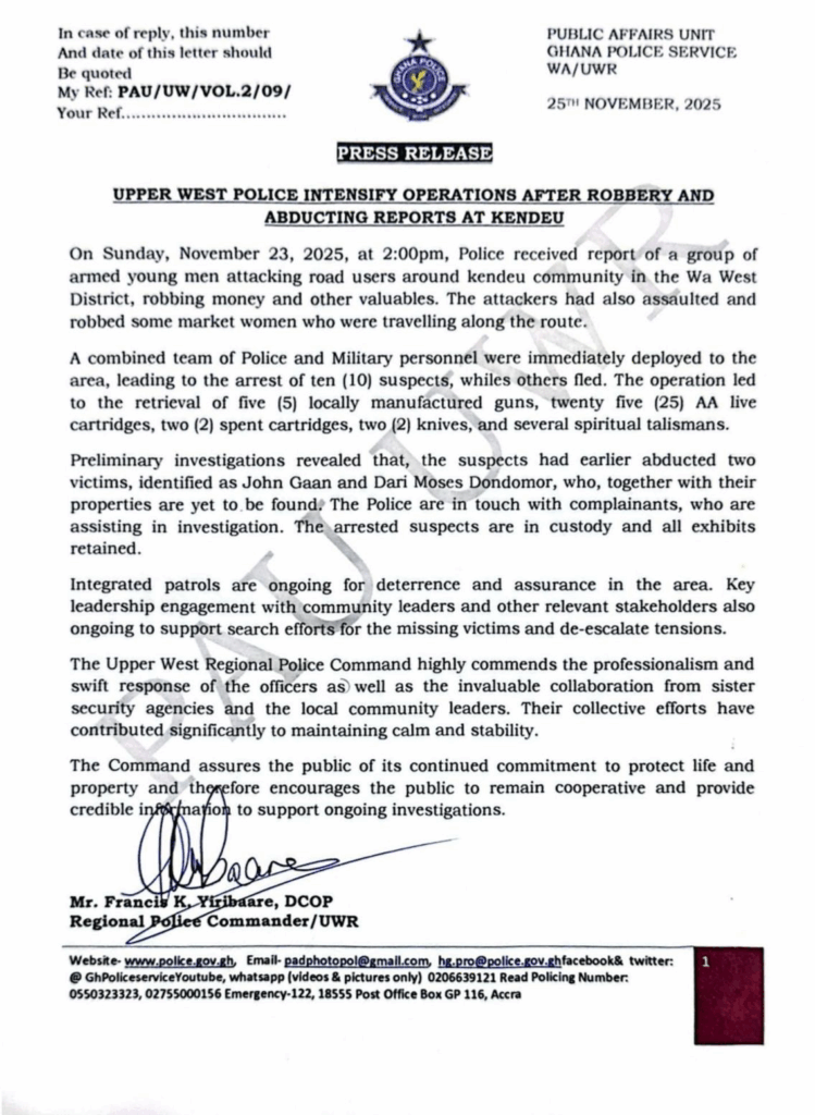 10 arrested as police hunt for missing abducted victims at Kendeu