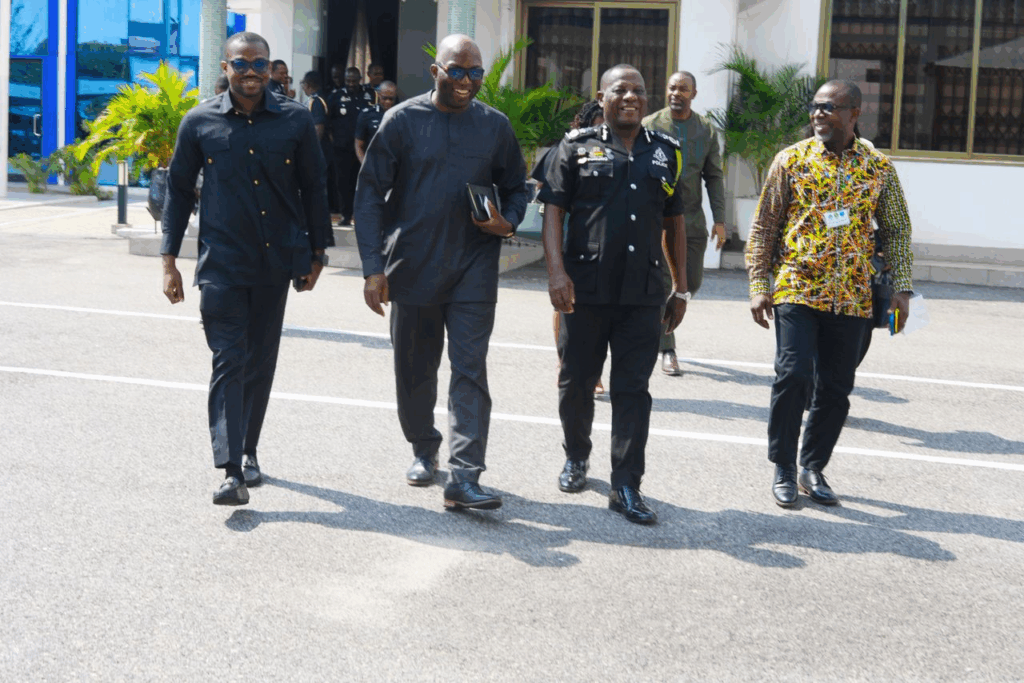 MobileMoney boss pays courtesy call on IGP MobileMoney boss pays courtesy call on IGP