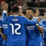 Mbappe hits four as Real edge Olympiacos in thriller Mbappe hits four as Real edge Olympiacos in thriller