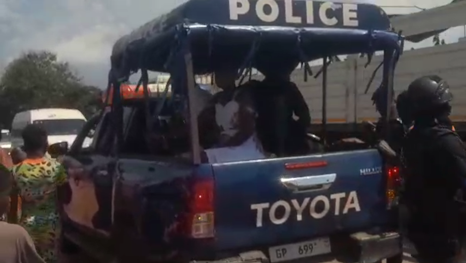 Police arrest 3 for looting sardines after truck overturns on Accra–Kumasi highway