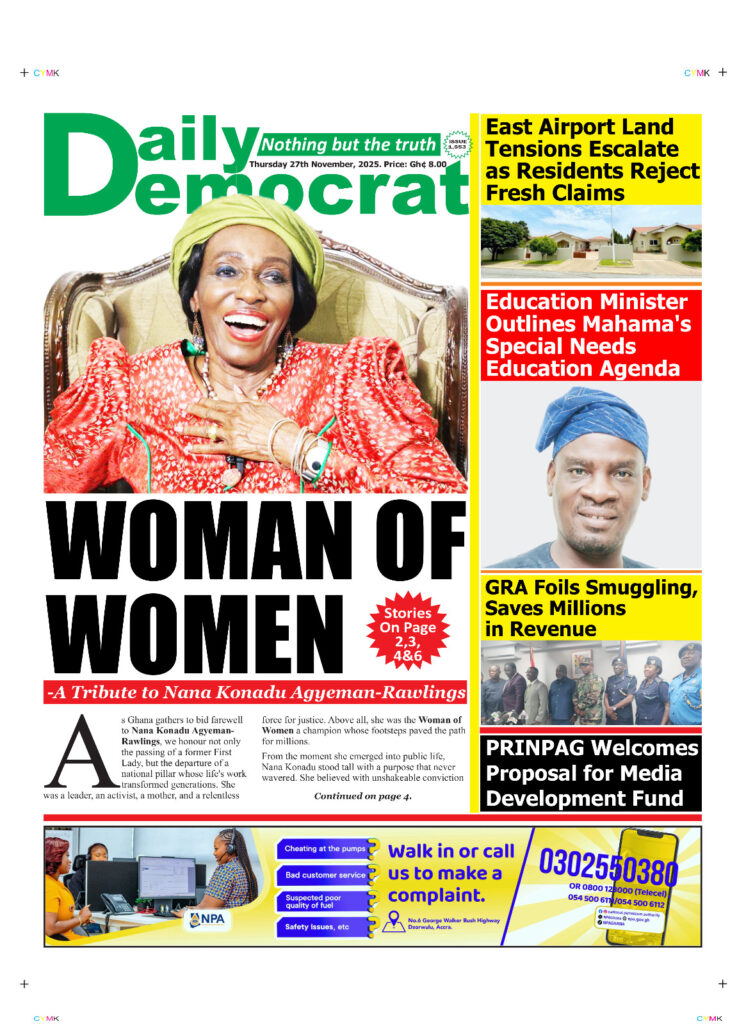 Today's Front pages: Thursday, November 27, 2025