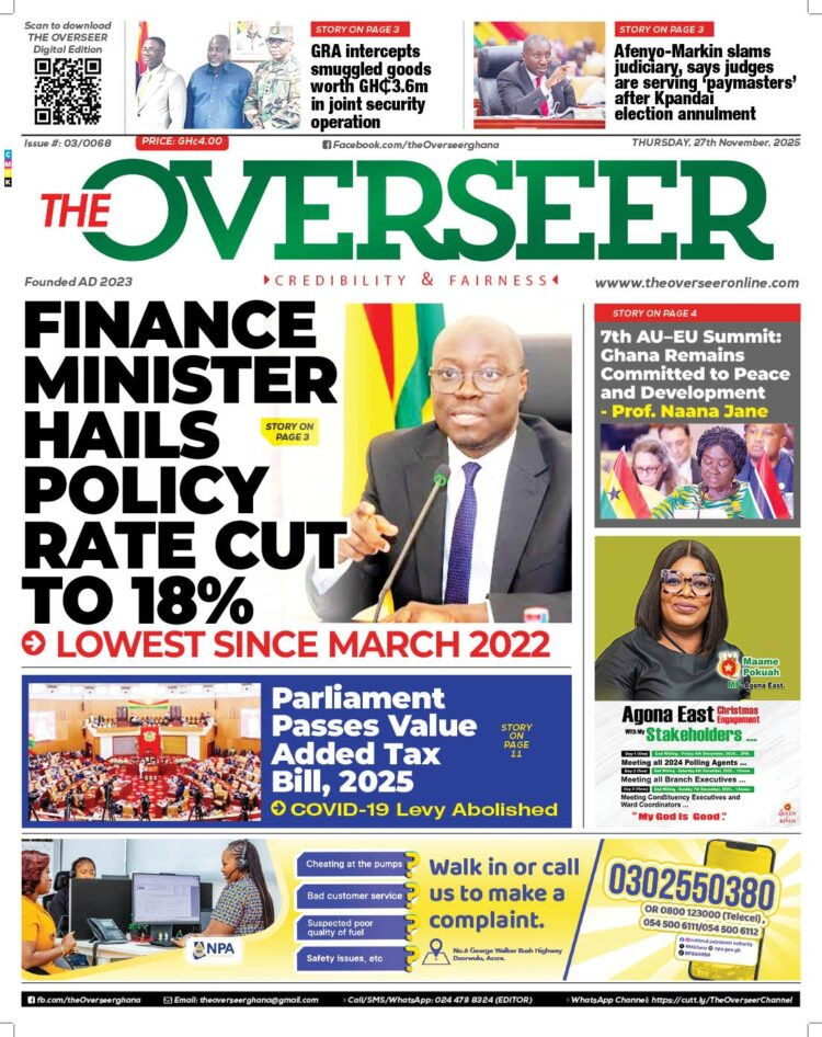 Today's Front pages: Thursday, November 27, 2025