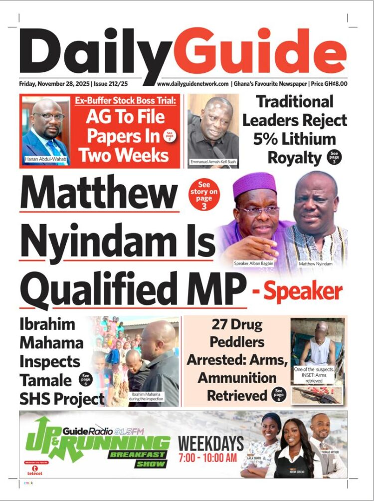 Today's Front pages: Friday, November 28, 2025