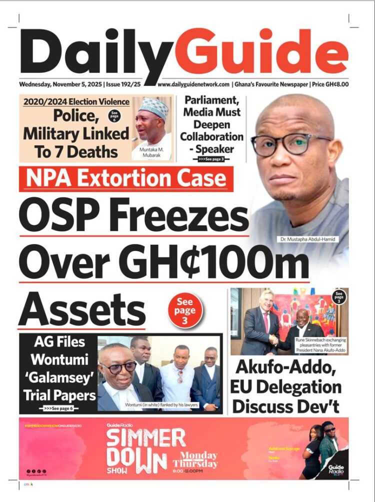 Today's front pages: Wednesday, November 5, 2025