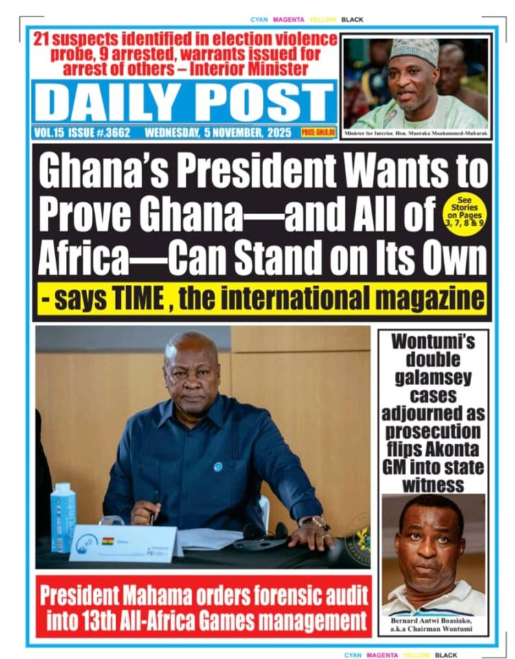 Today's front pages: Wednesday, November 5, 2025