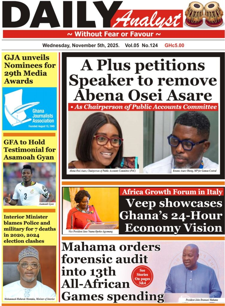 Today's front pages: Wednesday, November 5, 2025