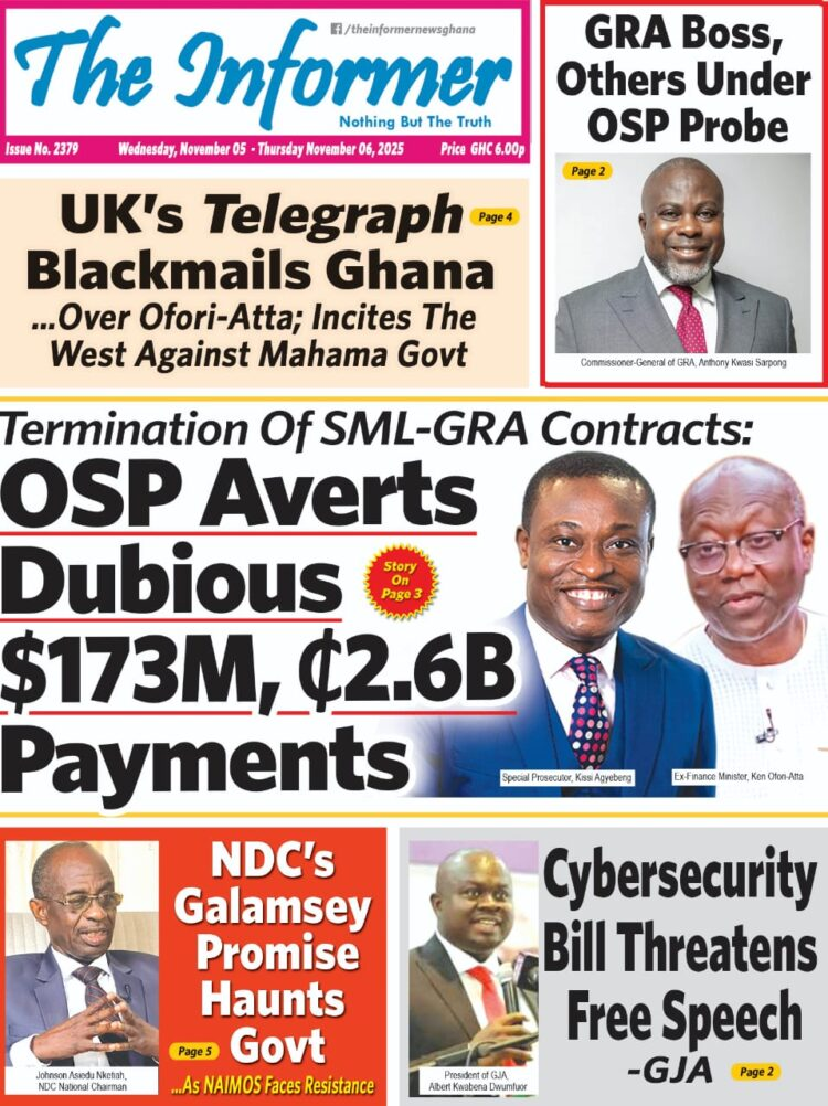 Today's front pages: Wednesday, November 5, 2025