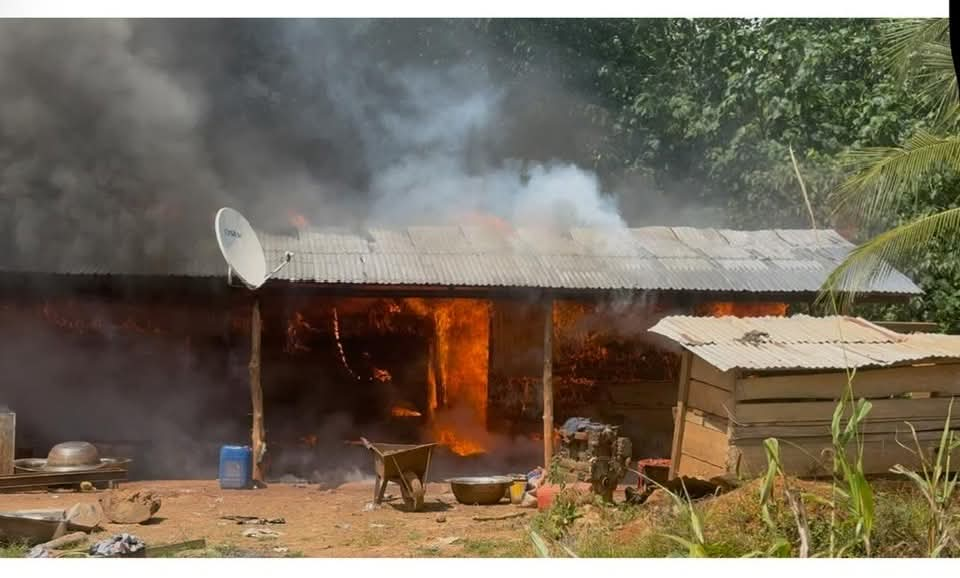 NAIMOS raids galamsey site in Ahafo, arrests operators, including a Burkinabe NAIMOS raids galamsey site in Ahafo, arrests operators, including a Burkinabe